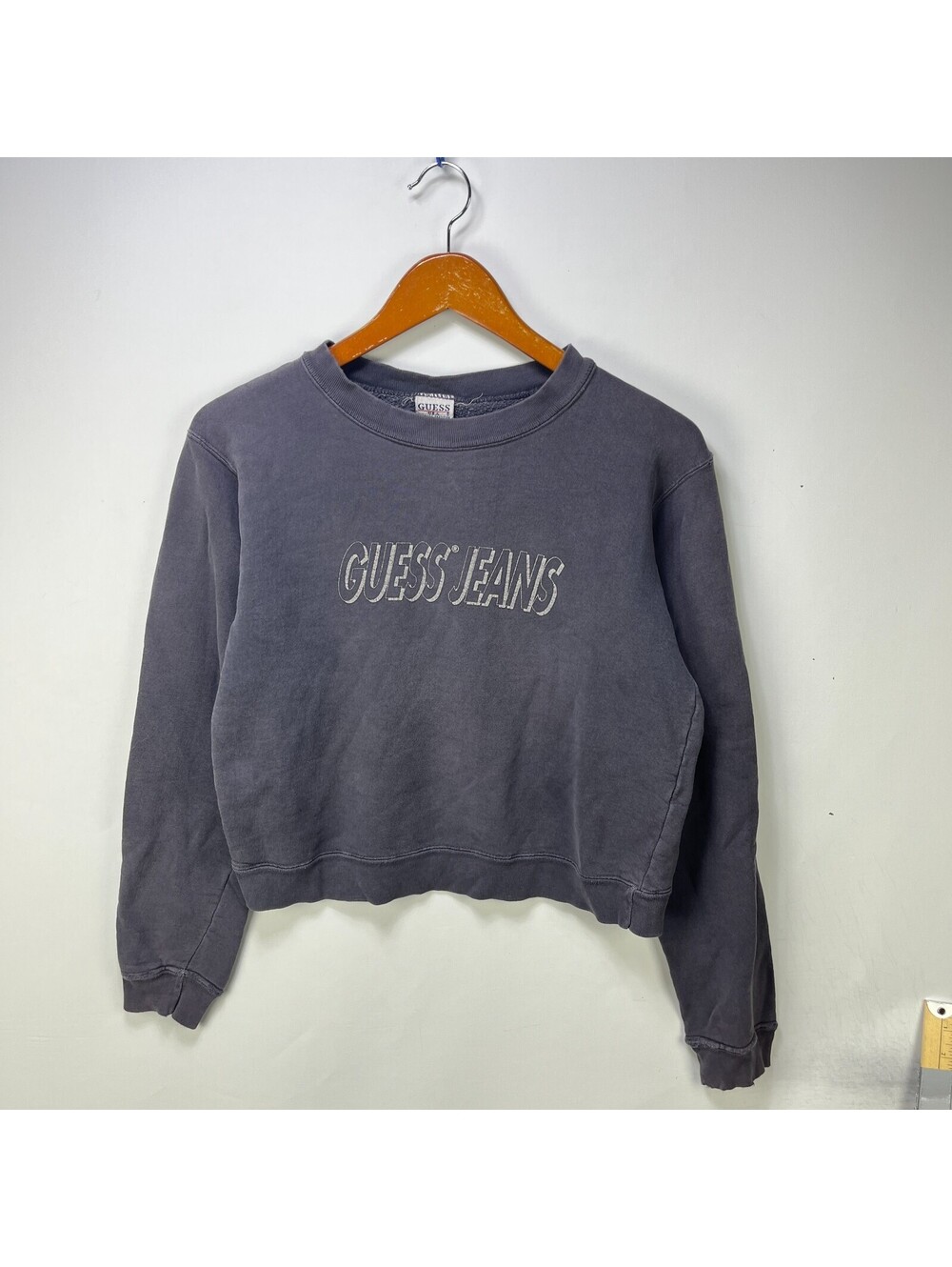 Vintage Guess Jeans Cropped Crewneck Sweatshirt Faded M